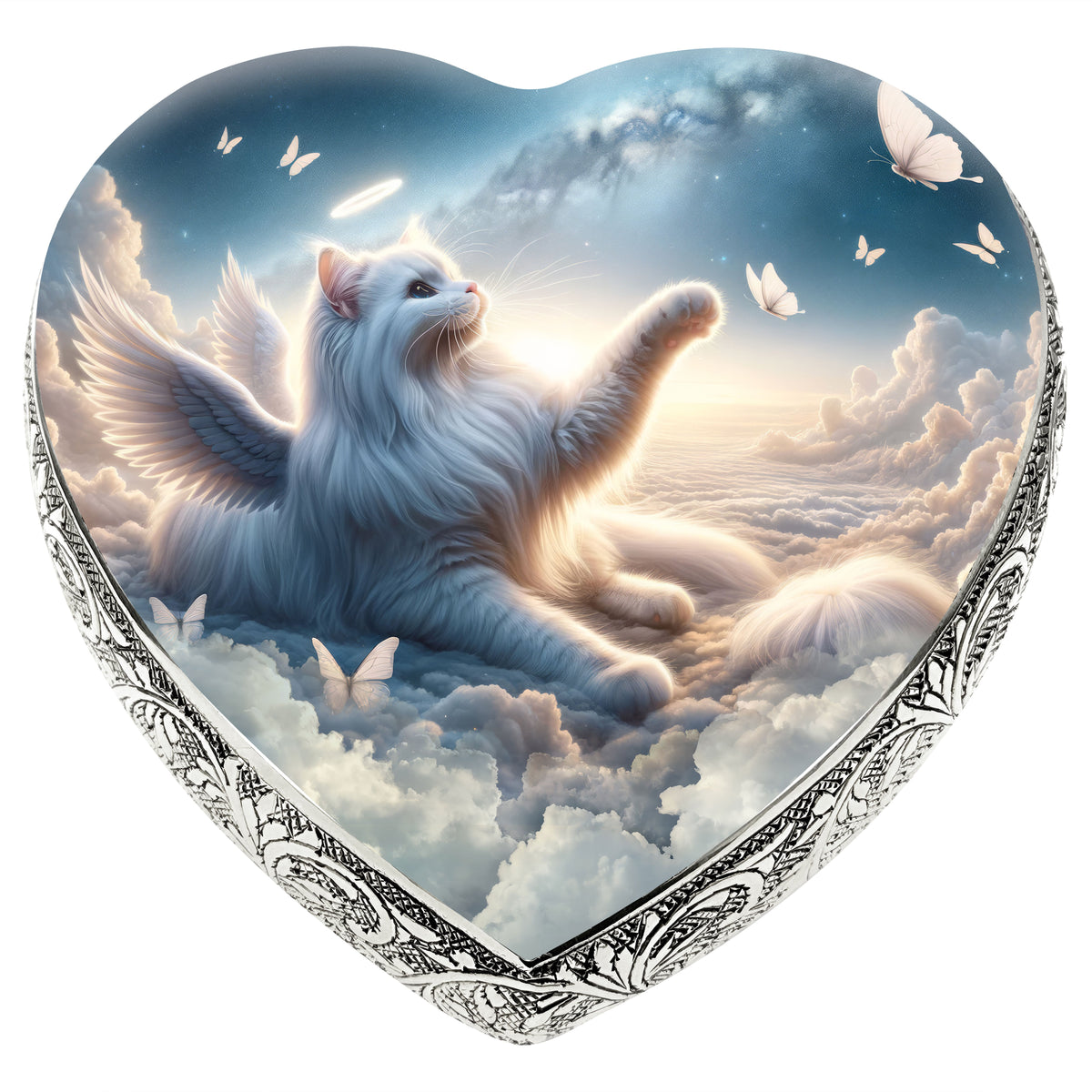 Celestial Cloud Cat Urn