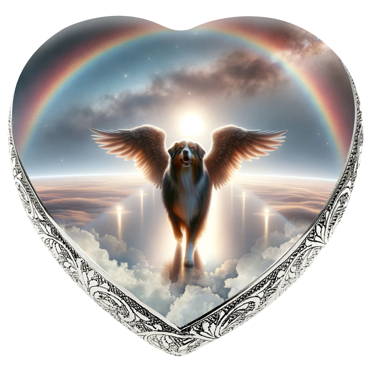Australian Shepherd - Rainbow Bridge Dog Urn