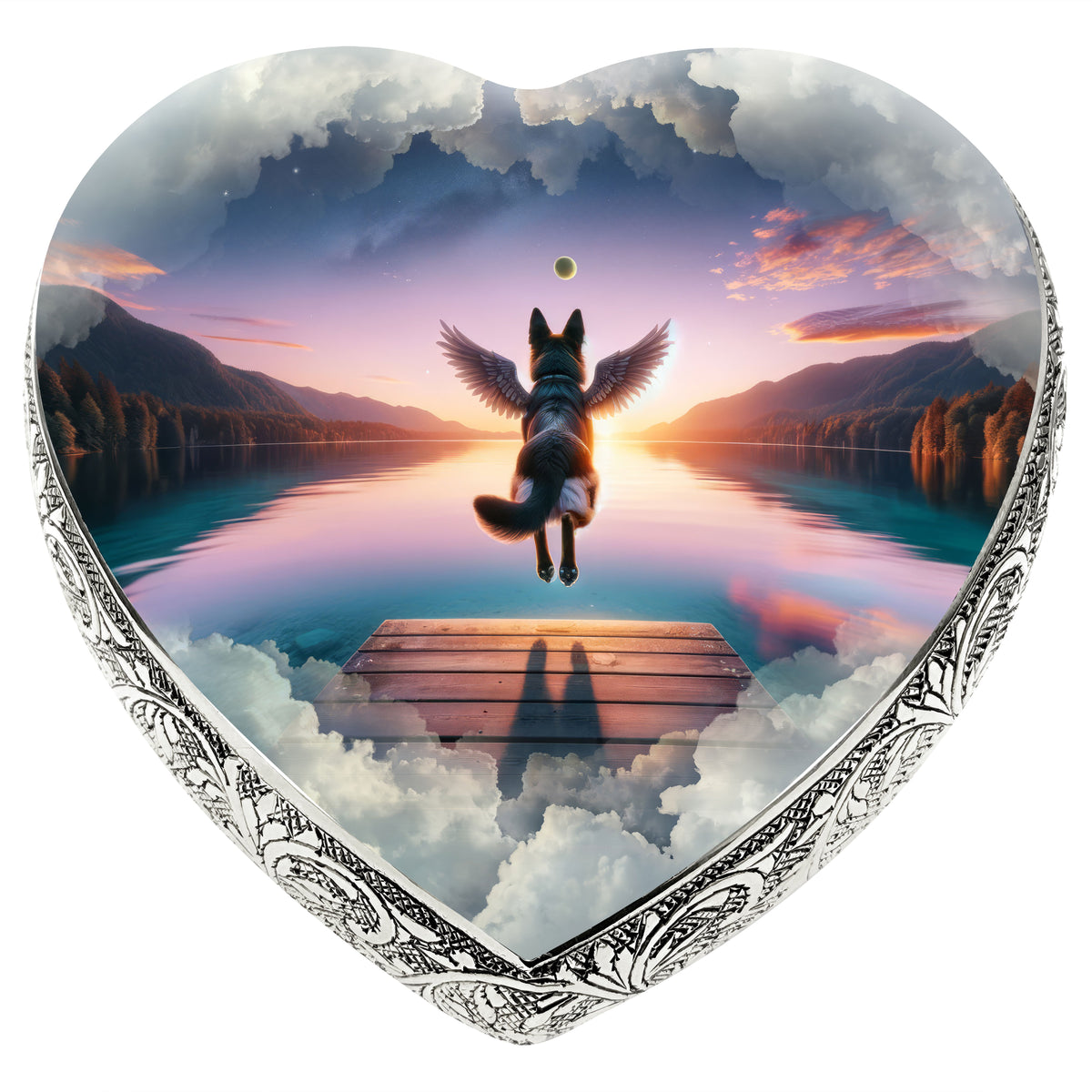 German Shepherd - Cosmic Cascade Dog Urn