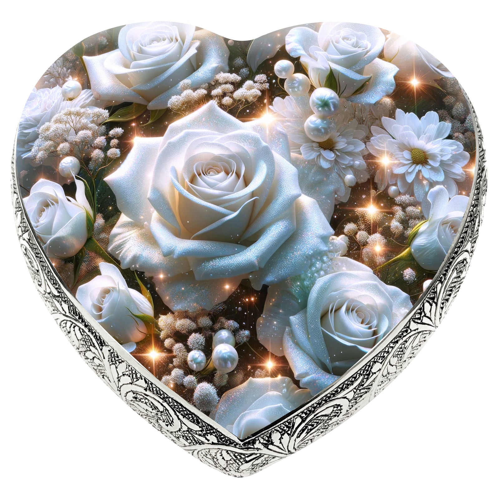 White Roses Baby or Child Cremation Urn