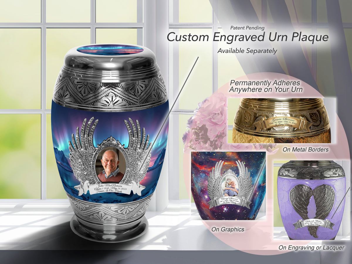 Northern Aurora Cremation Urns for Human Ashes - Large Adult Funeral Urn