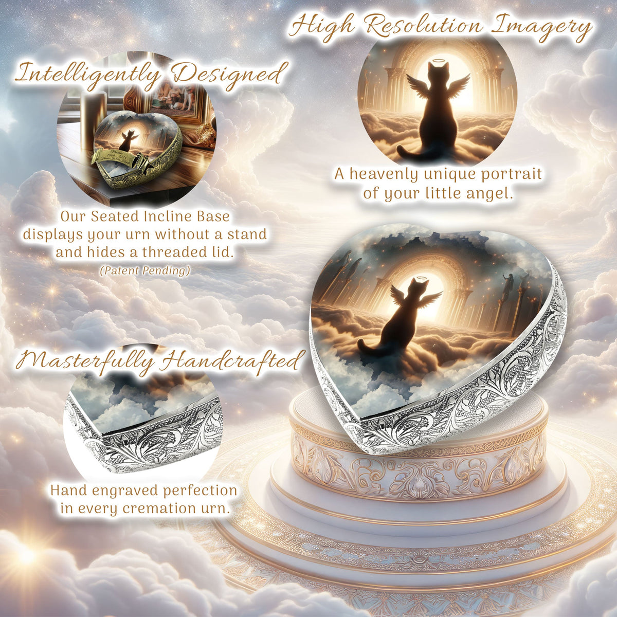 Astral Essence Cat Urn