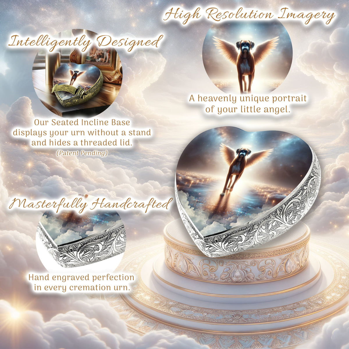 Boxer - Divine Dreamscape Dog Urn