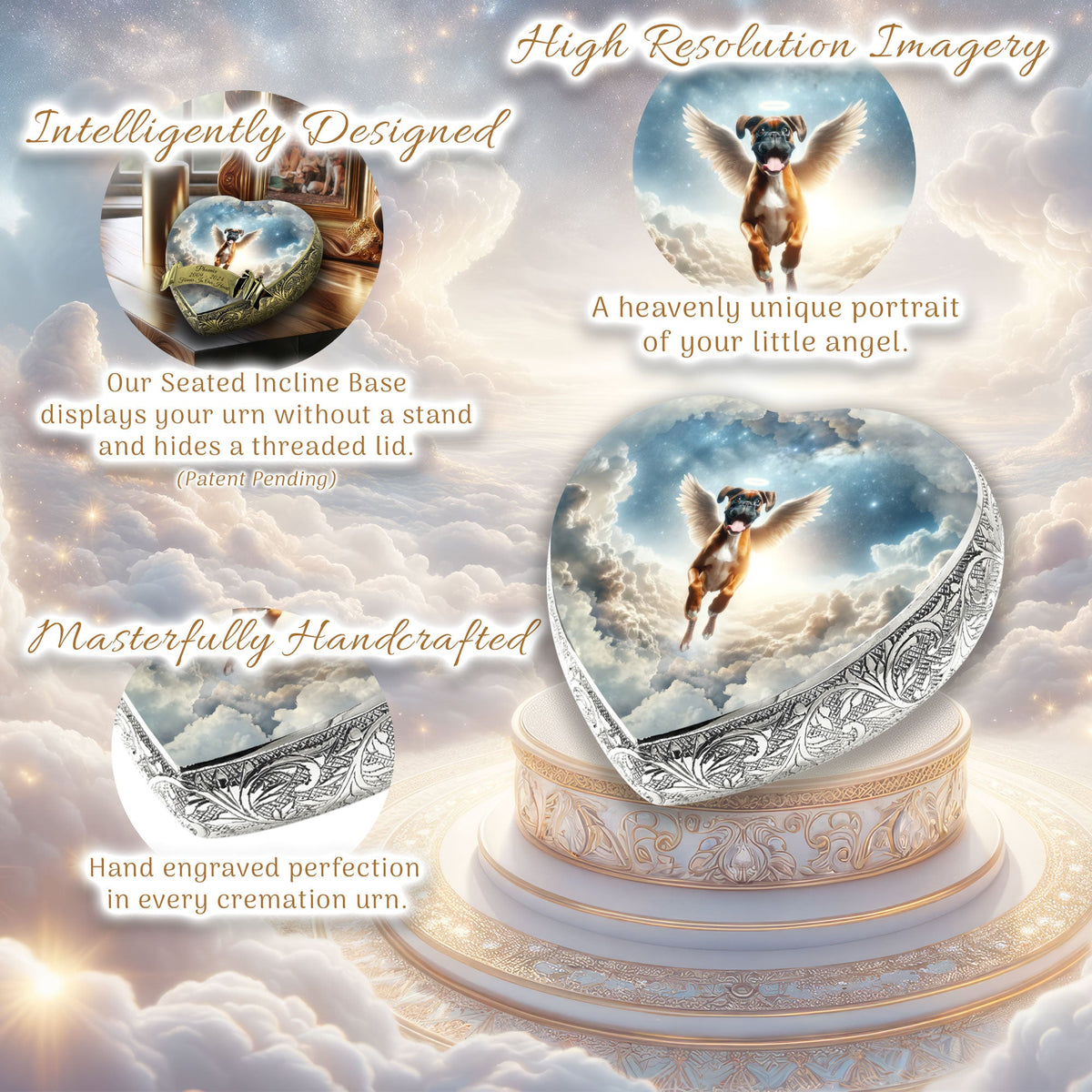 Boxer - Celestial Vision Dog Urn