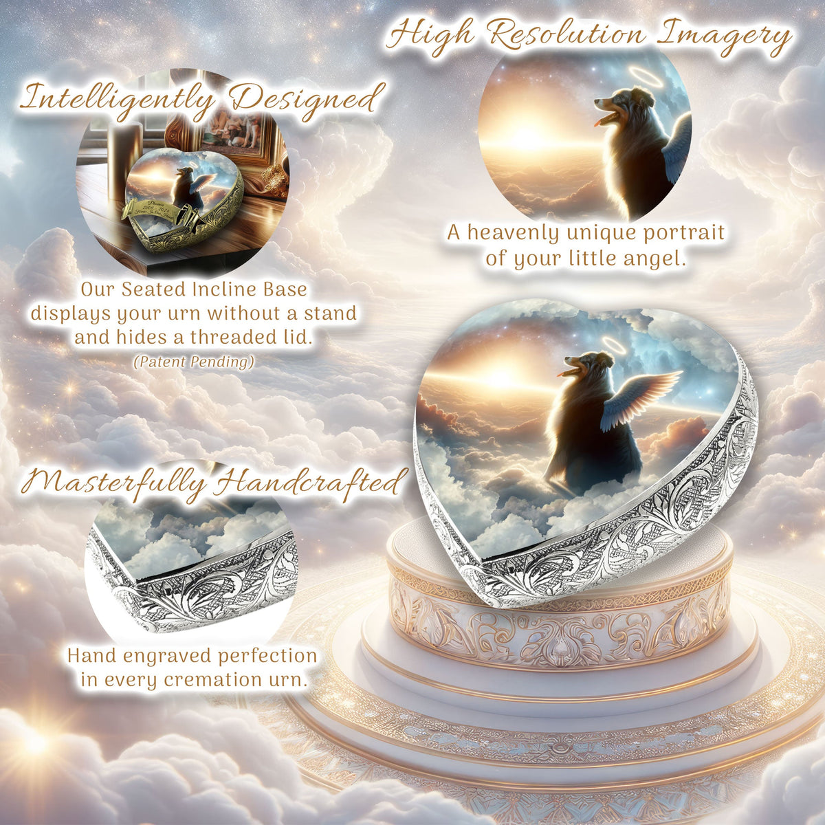 Australian Shepherd - Cosmic Bliss Dog Urn