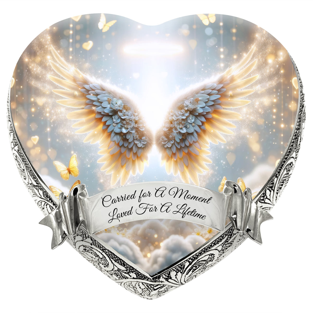 Yellow Free Angel Baby or Child Cremation Urn