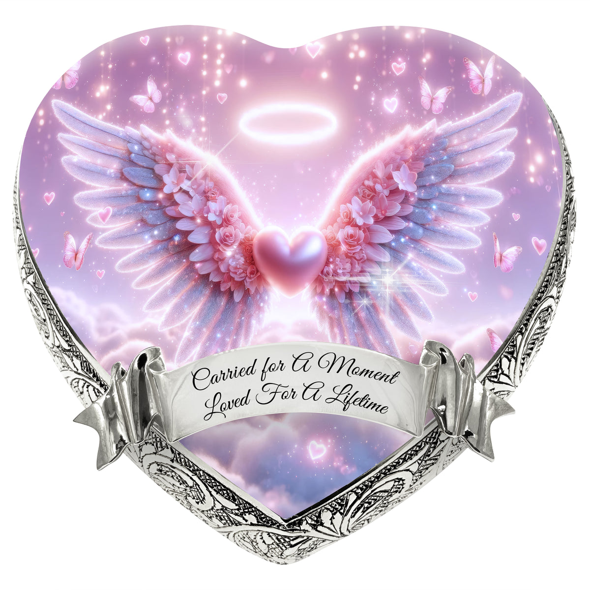 Pink Free Angel Baby or Child Cremation Urn