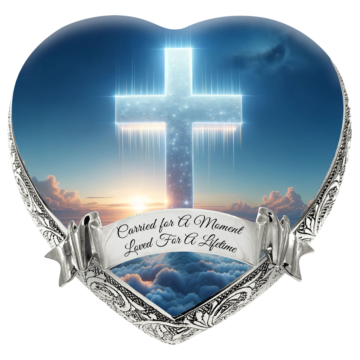 Heavenly Cross Baby or Child Cremation Urn