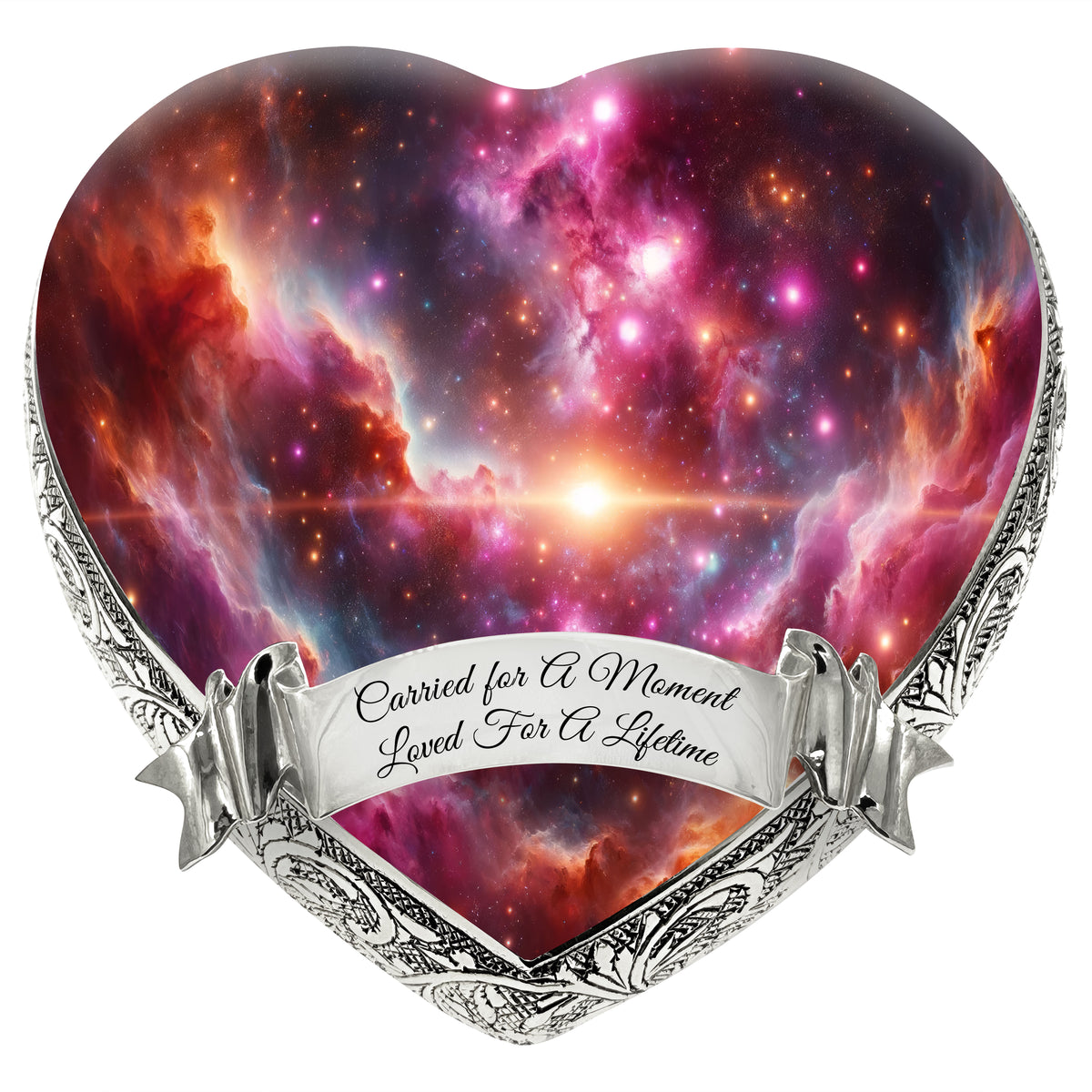 Pink Galaxy Baby or Child Cremation Urn