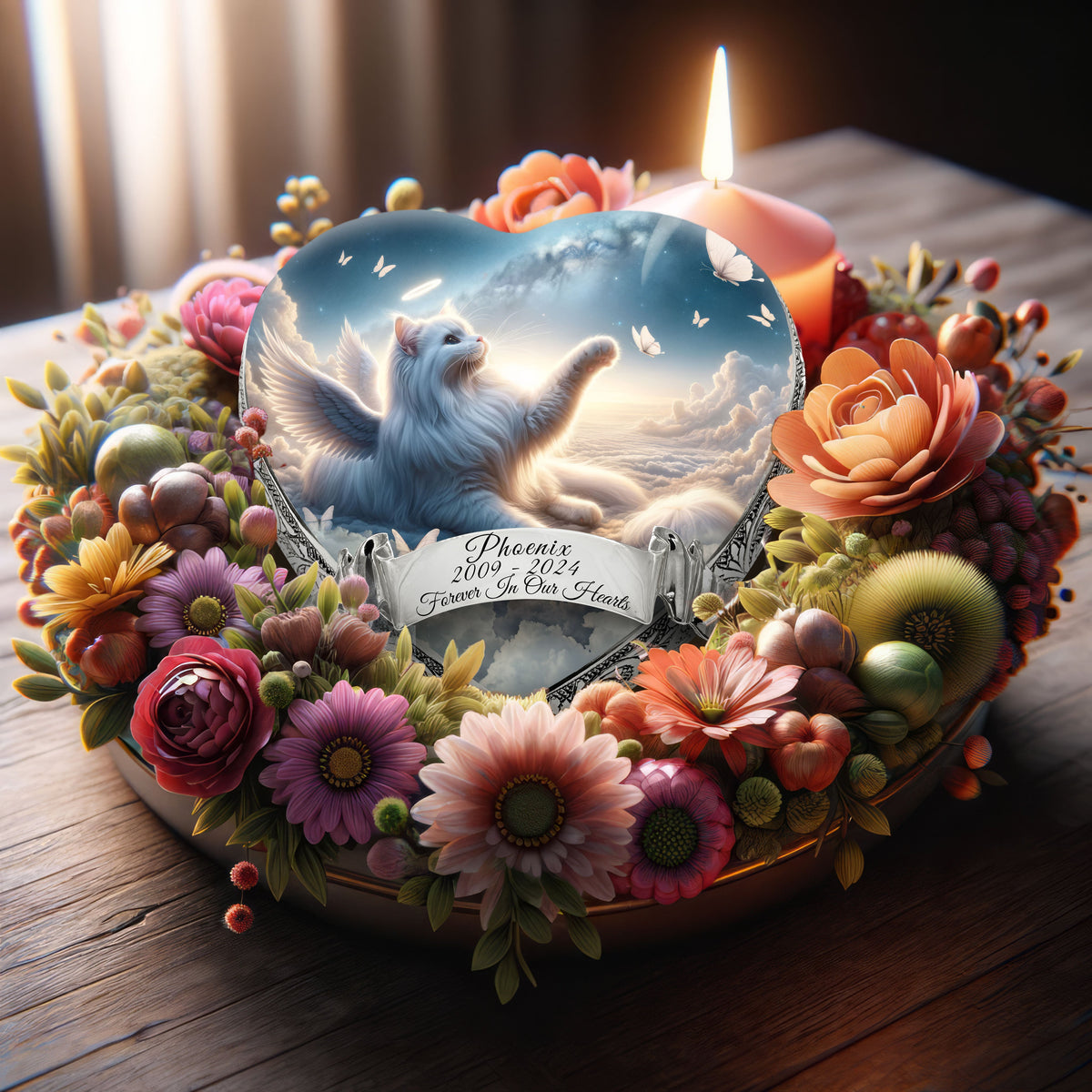 Celestial Cloud Cat Urn