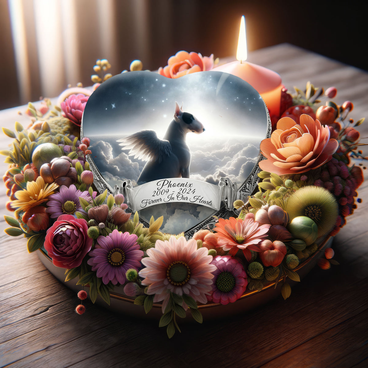 Bull Terrier - Divine Skyscape Dog Urn