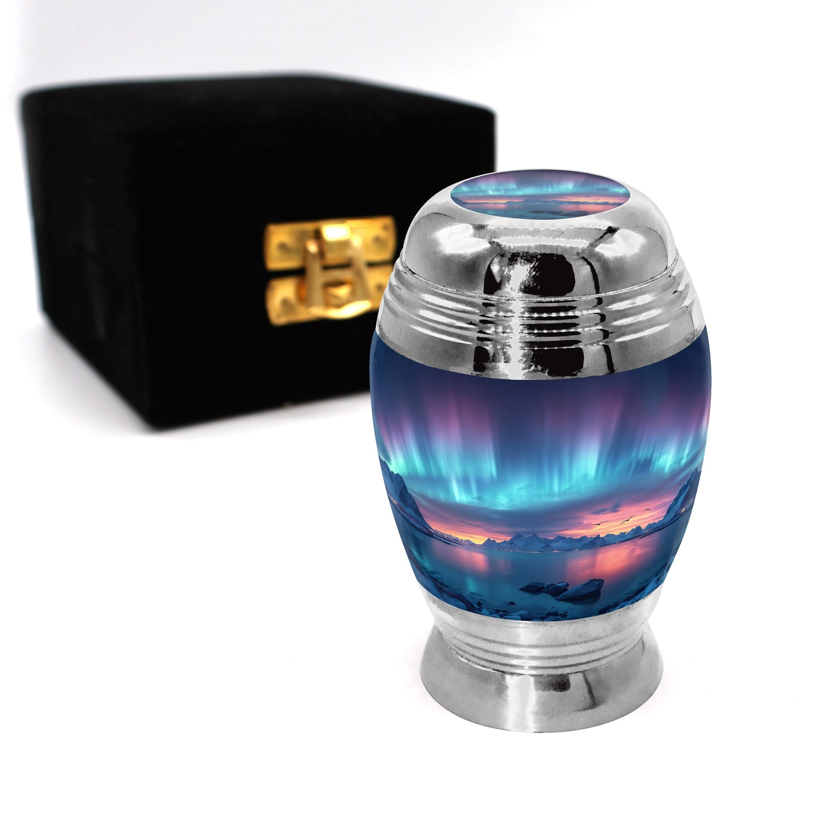 Commemorative Cremation Urns 1 Keepsake Northern Aurora Ashes Keepsake Urns – Tiny, Small & Mini Keepsake Urns for Ashes | Cremation Keepsakes