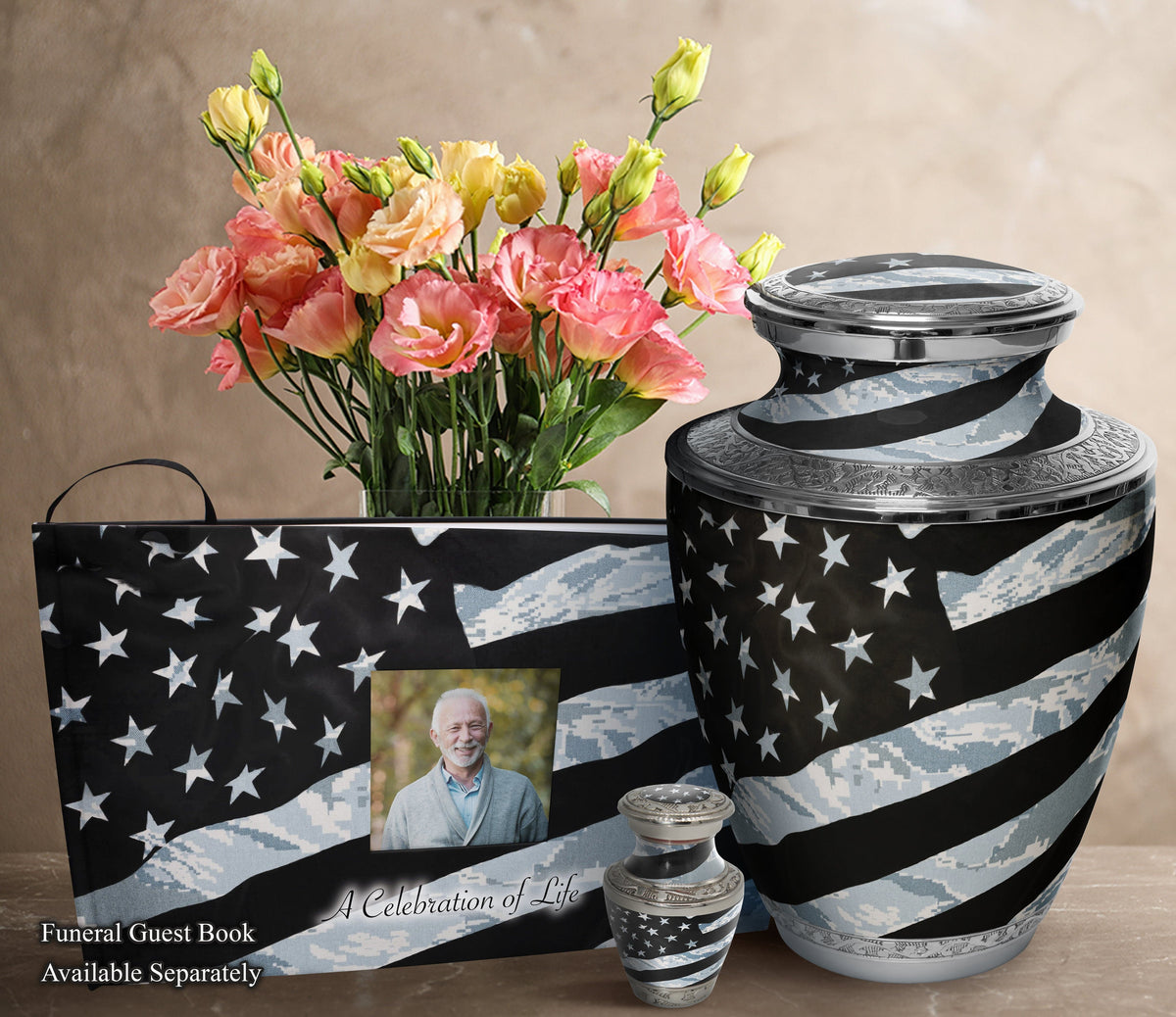 Commemorative Cremation Urns Home &amp; Garden Air Force Tiger Stripe Flag Military Cremation Urns