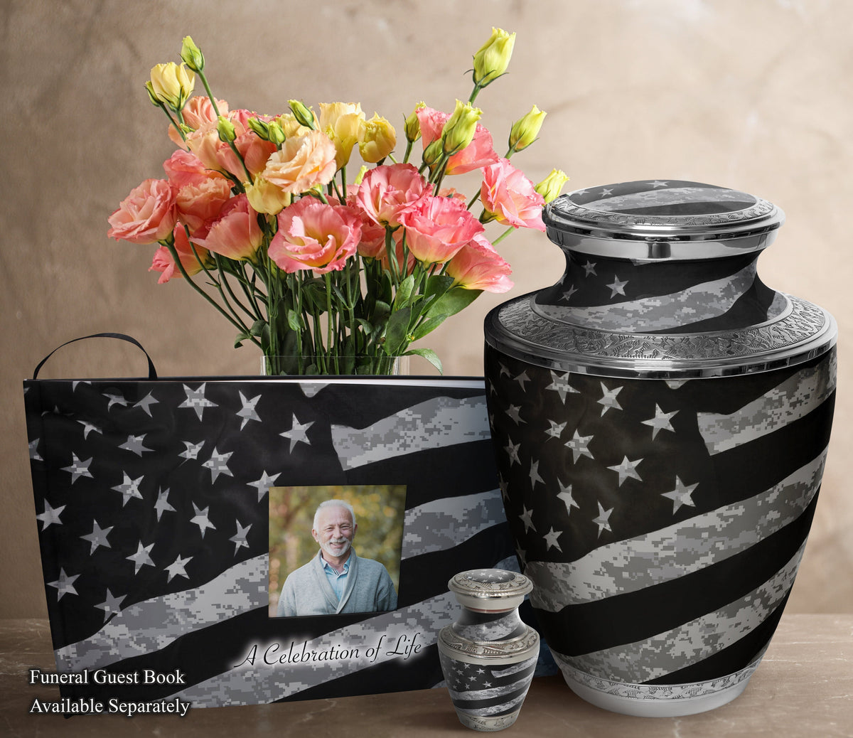 Commemorative Cremation Urns Home &amp; Garden Army UCP Flag Military Cremation Urns