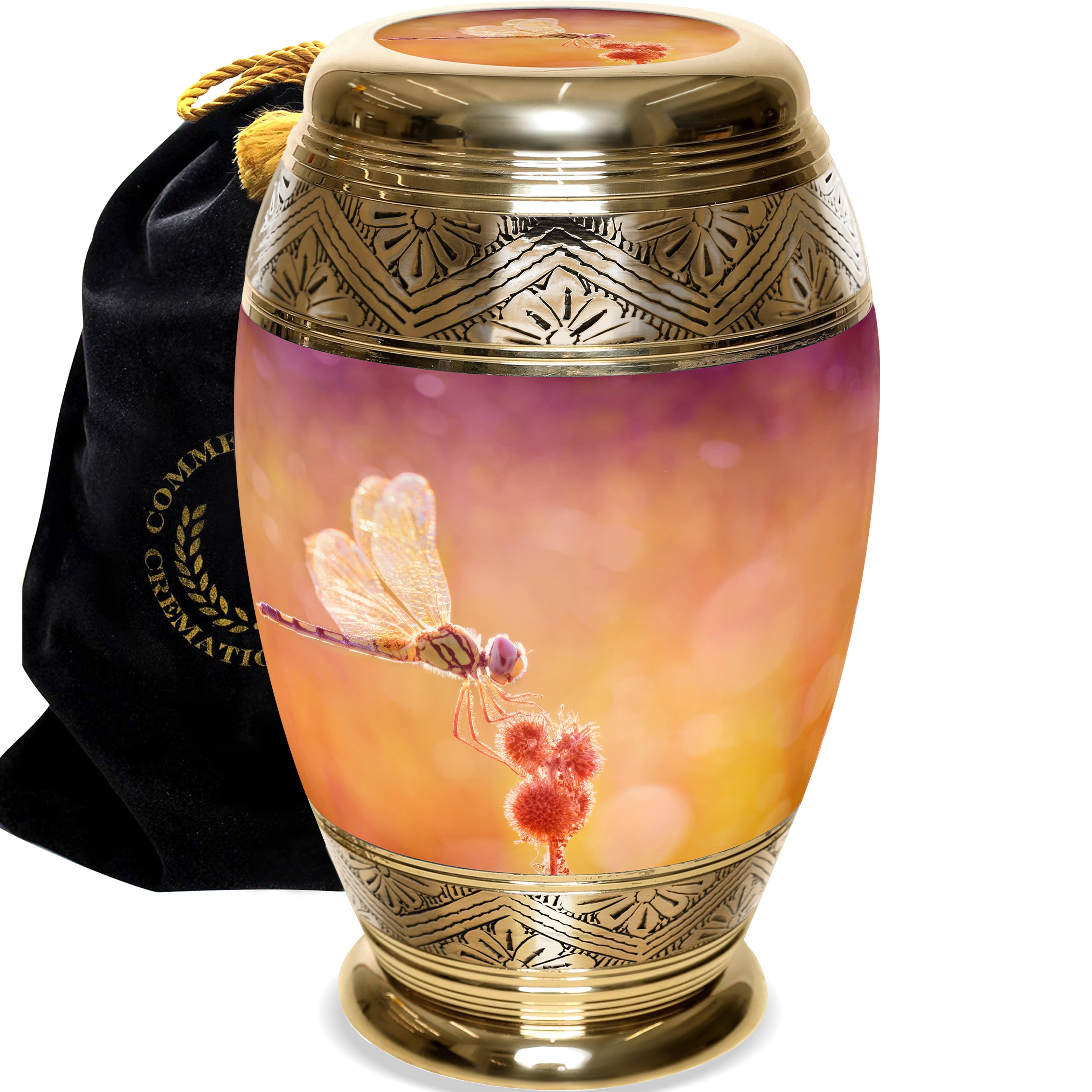 Dreamy Dragonfly Cremation Urns for Human Ashes - Large Adult