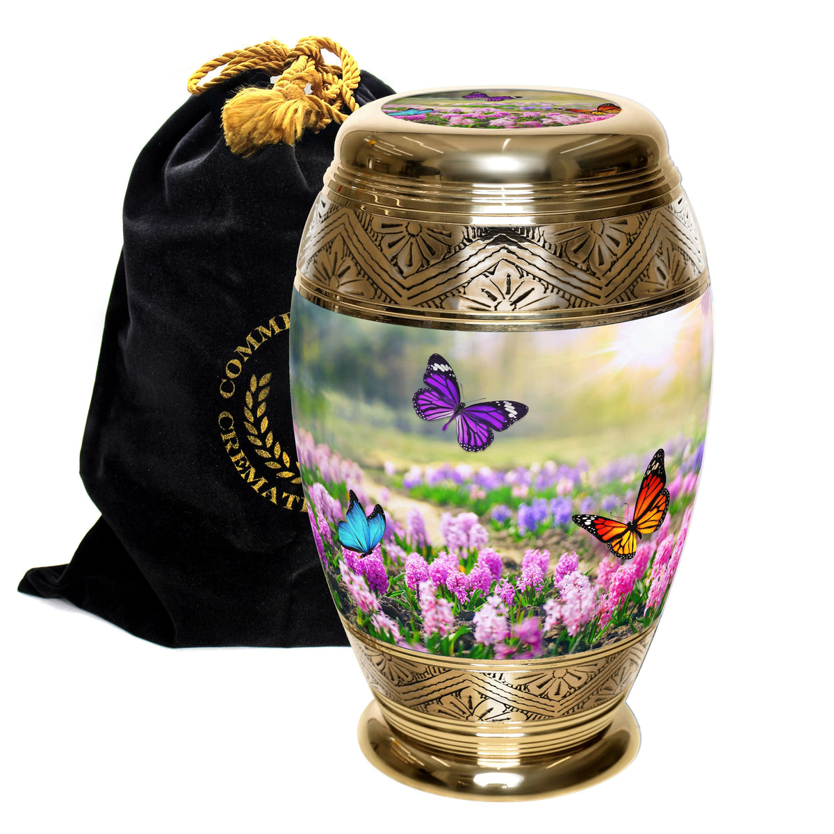 Commemorative Cremation Urns Home &amp; Garden Large Blissful Butterflies Cremation Urns