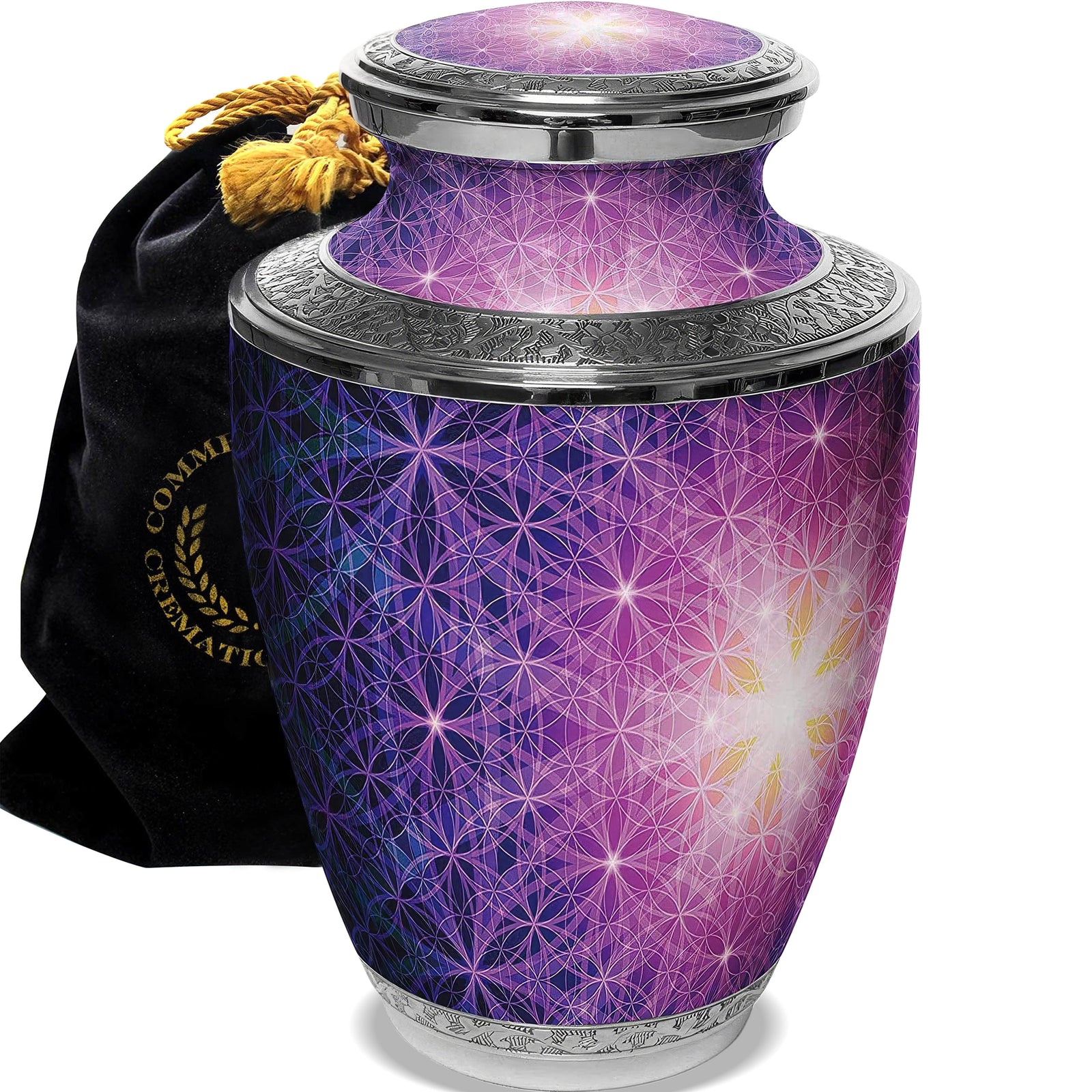 Commemorative Cremation Urns Home & Garden Seed of Life Geometric Cremation Urns