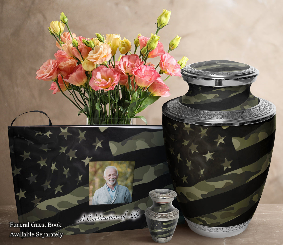 Commemorative Cremation Urns Home &amp; Garden Traditional Camouflage Cremation Urns
