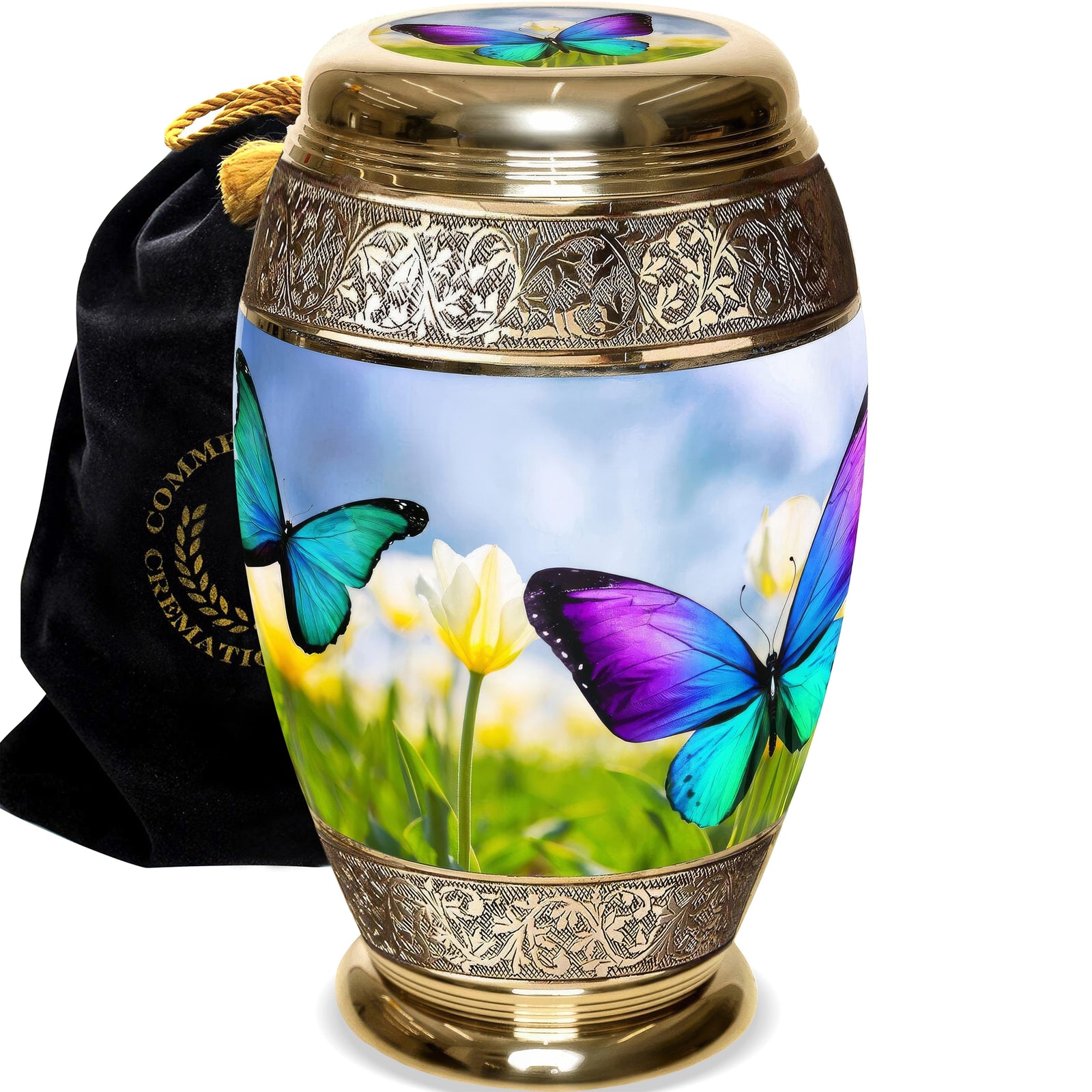 Commemorative Cremation Urns Wild Butterflies Cremation Urns
