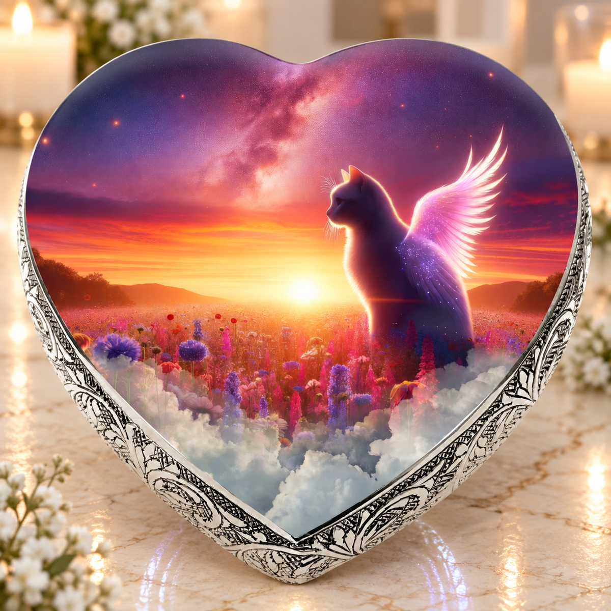 Orion's Opulence Cat Urns for Ashes & Cat Cremation Urn