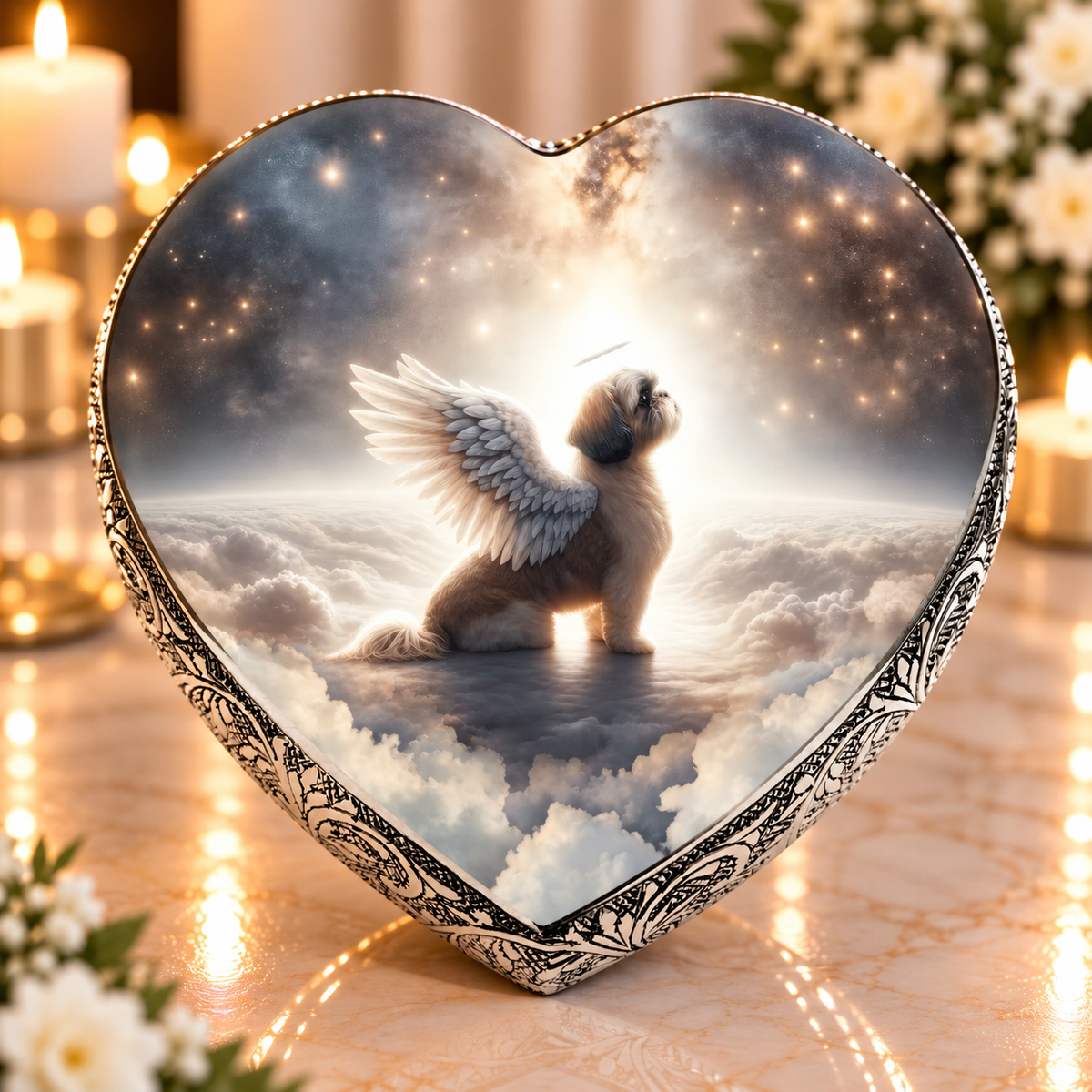 Shih Tzu Urn - Dog Urn - Seraphic Radiance Urn for Dog Ashes