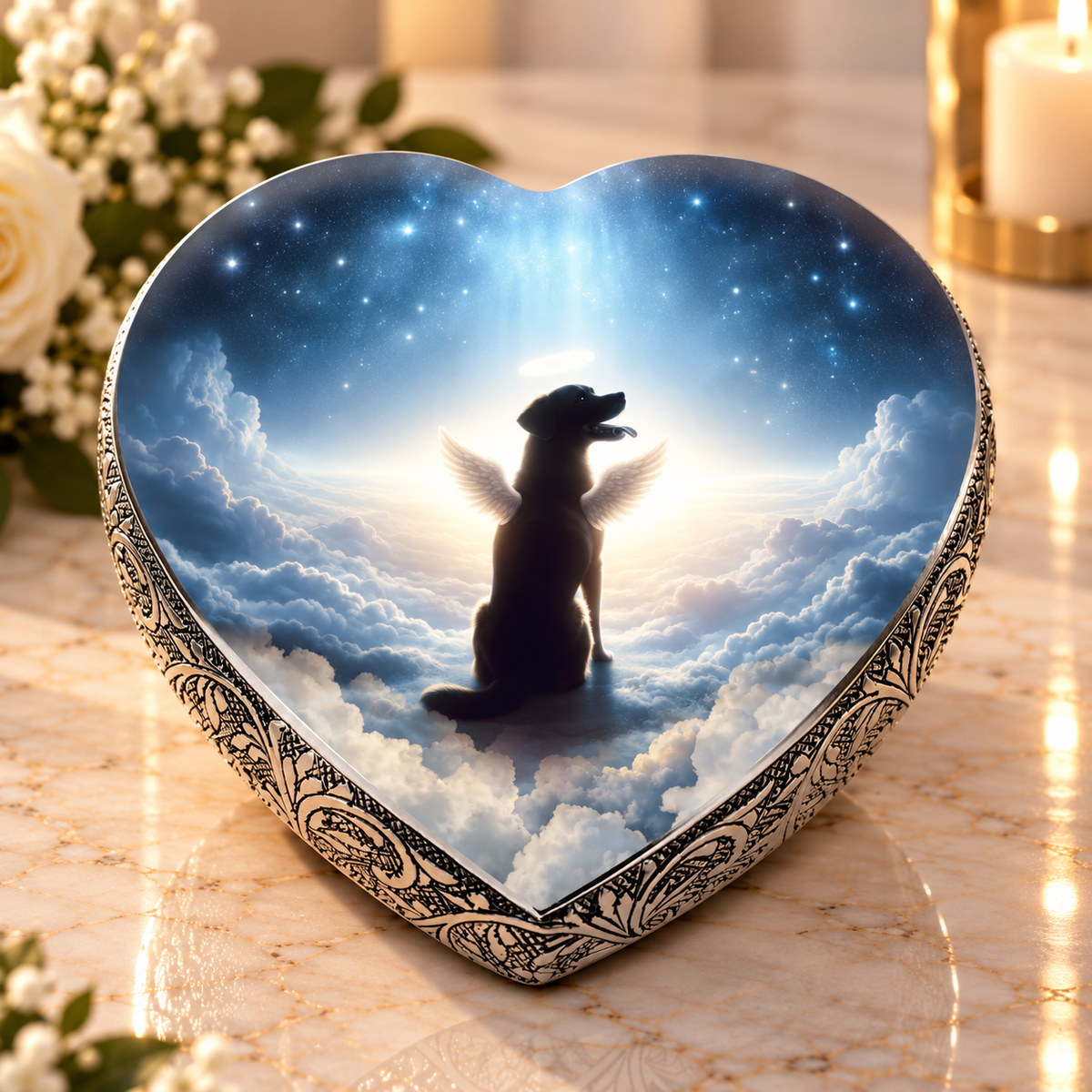 Any Breed - Celestial Canvas Dog Urn