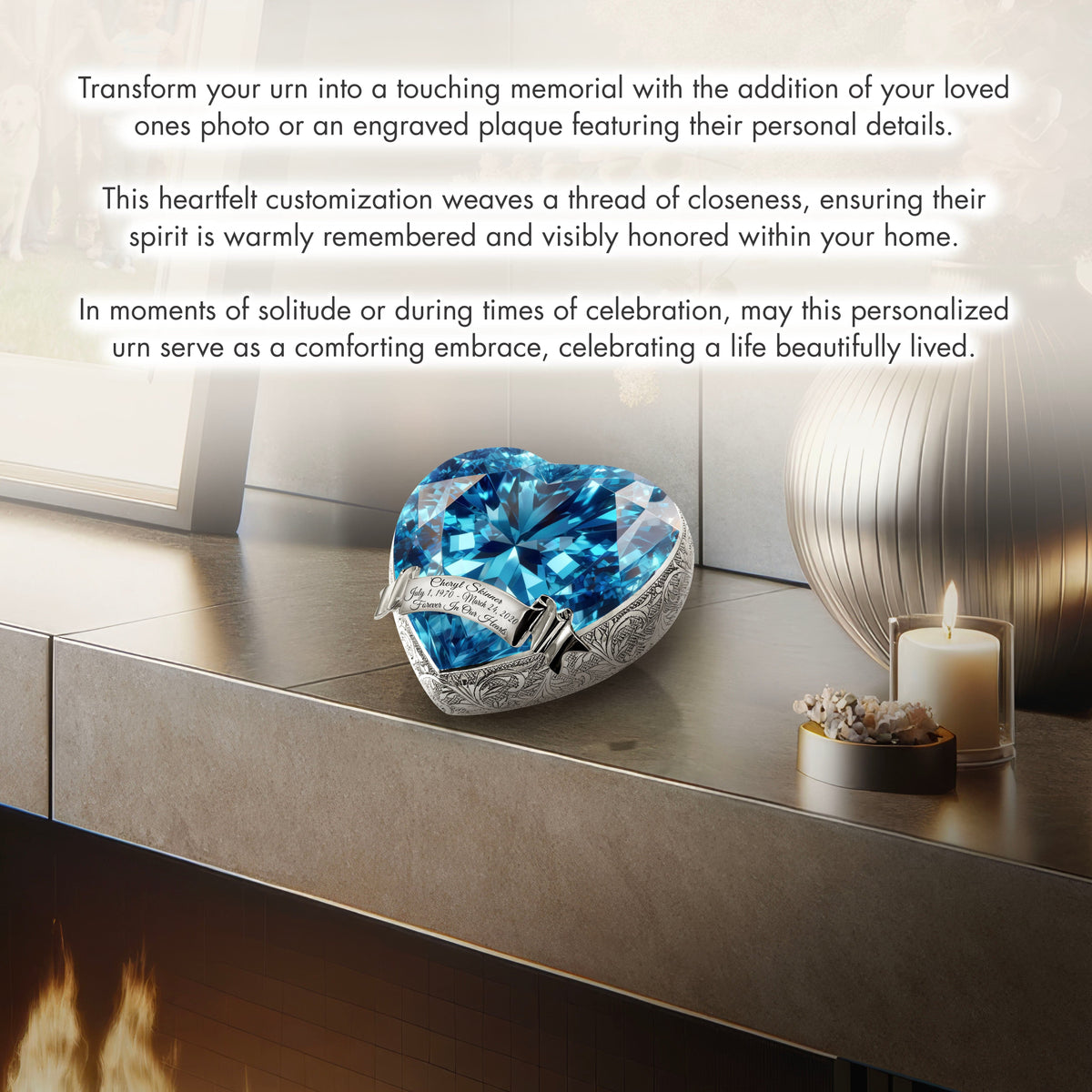 Eternal Elegance Adult Urns Eternal Gems Blue Topaz Cremation Urn