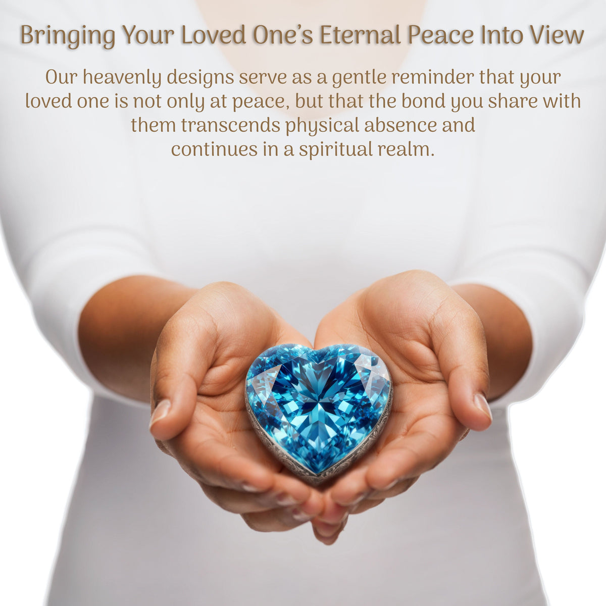 Eternal Elegance Adult Urns Eternal Gems Blue Topaz Cremation Urn