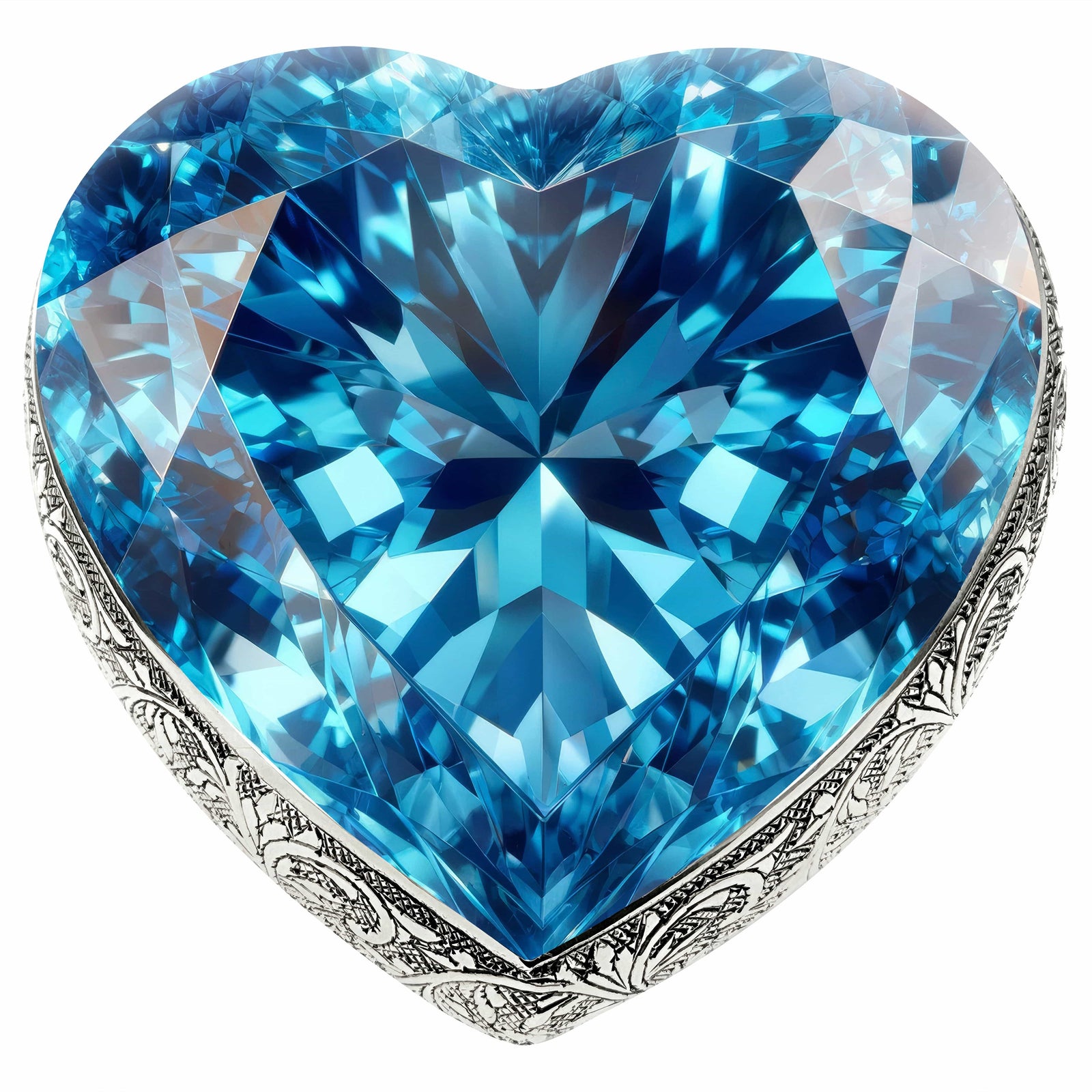 Eternal Elegance Adult Urns Small : 6.5" x 6.25" Holds 60 cu Eternal Gems Blue Topaz Cremation Urn