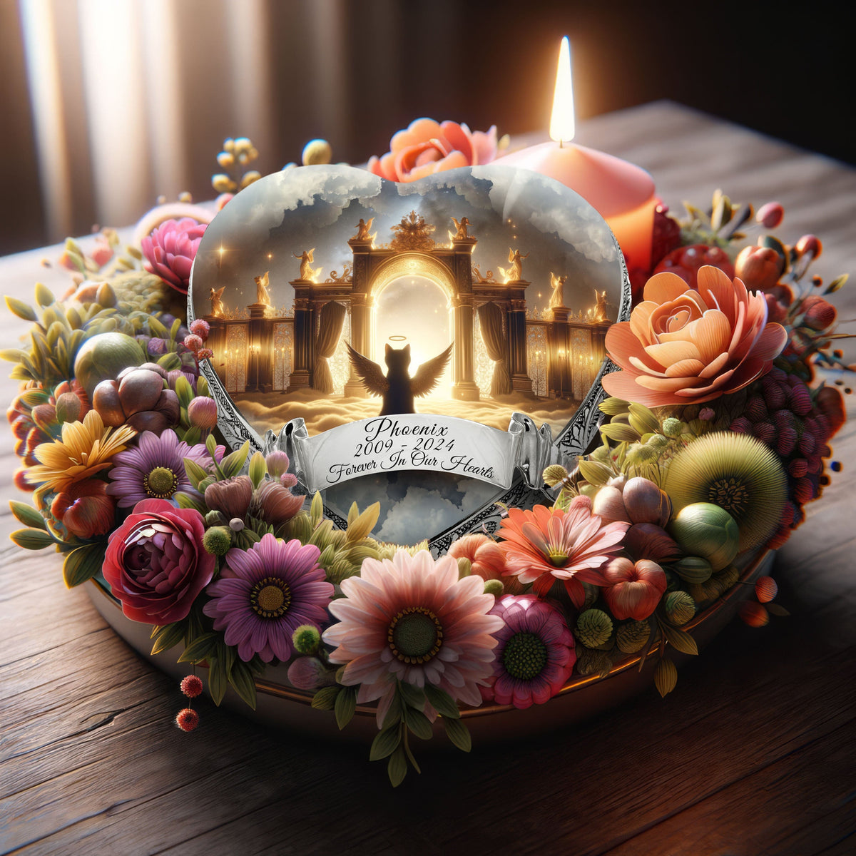 Eternal Elegance Cat Urns XXS Angel Aura Night Cat Urn