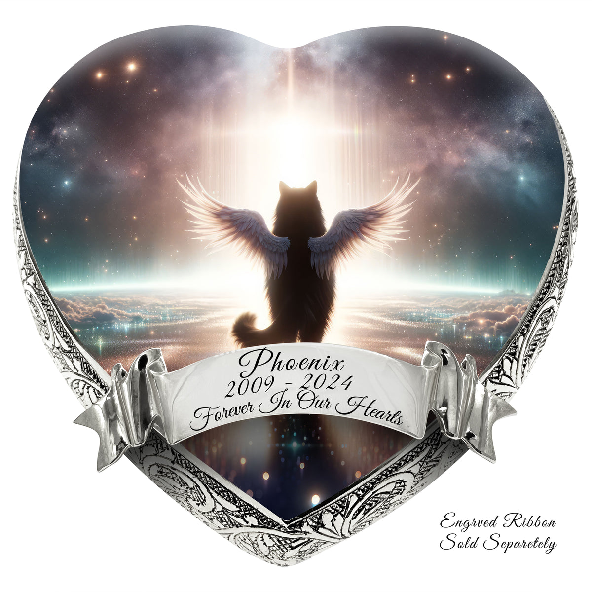 Eternal Elegance Cat Urns XXS Angelic Atmosphere Cat Urn