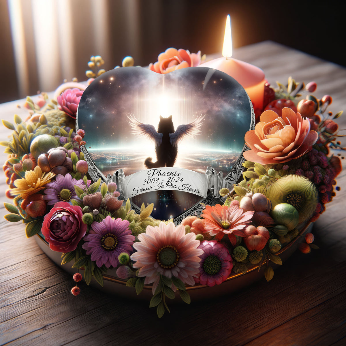 Eternal Elegance Cat Urns XXS Angelic Atmosphere Cat Urn