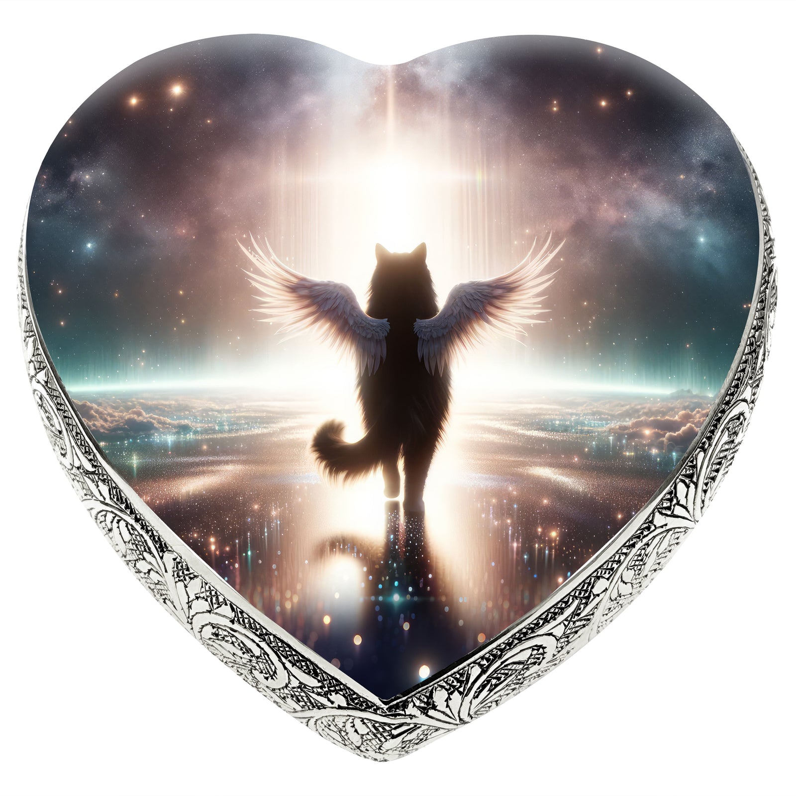 Eternal Elegance Cat Urns XXS Angelic Atmosphere Cat Urn