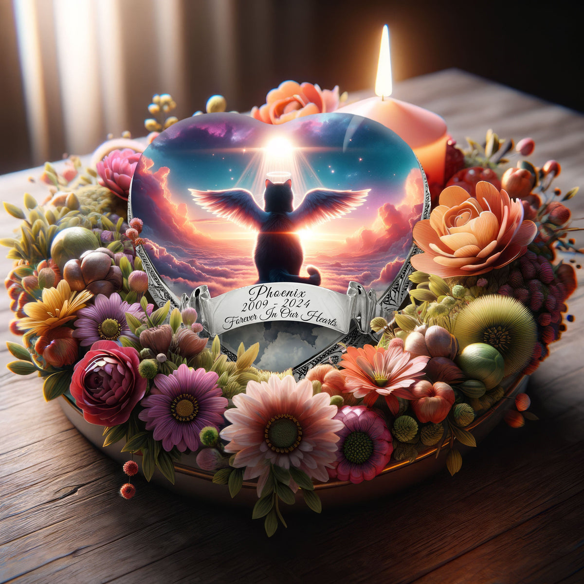 Eternal Elegance Cat Urns XXS Angelic Echo Cat Urn