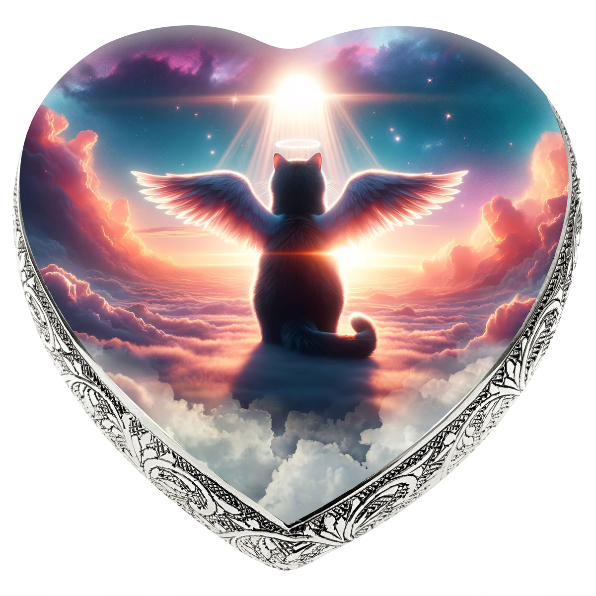 Eternal Elegance Cat Urns XXS Angelic Echo Cat Urn