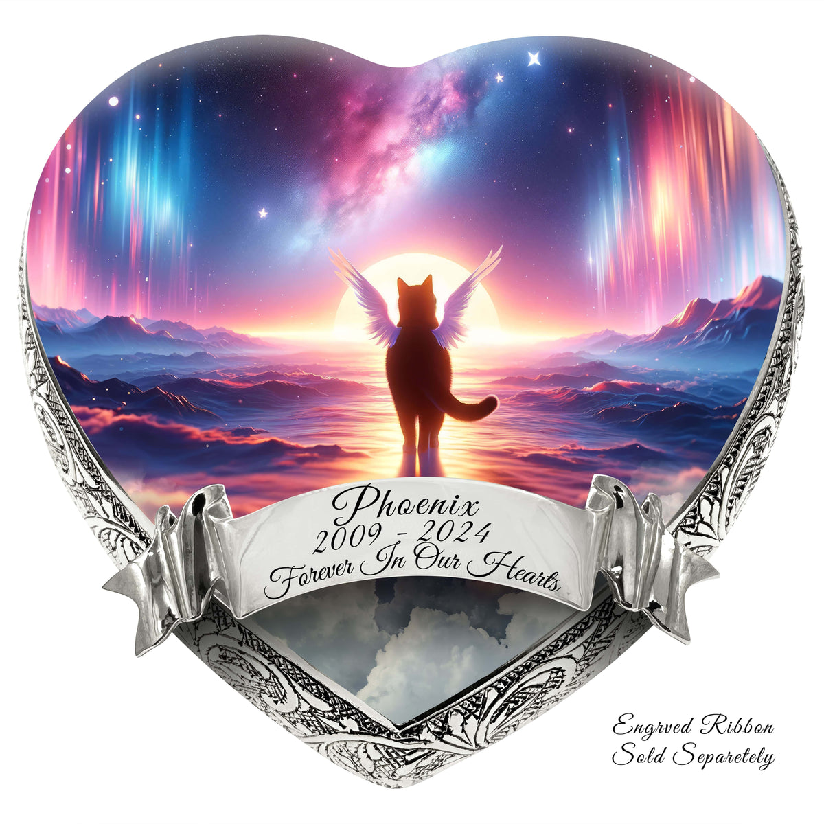 Eternal Elegance Cat Urns XXS Astral Aurora Cat Urn