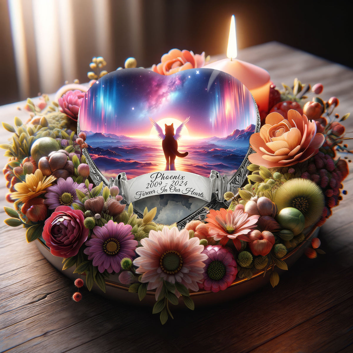 Eternal Elegance Cat Urns XXS Astral Aurora Cat Urn