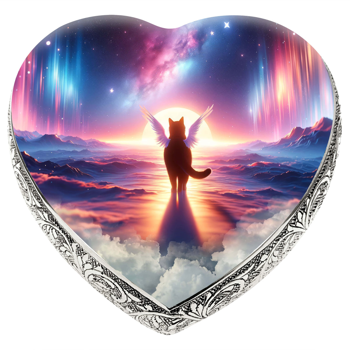 Eternal Elegance Cat Urns XXS Astral Aurora Cat Urn