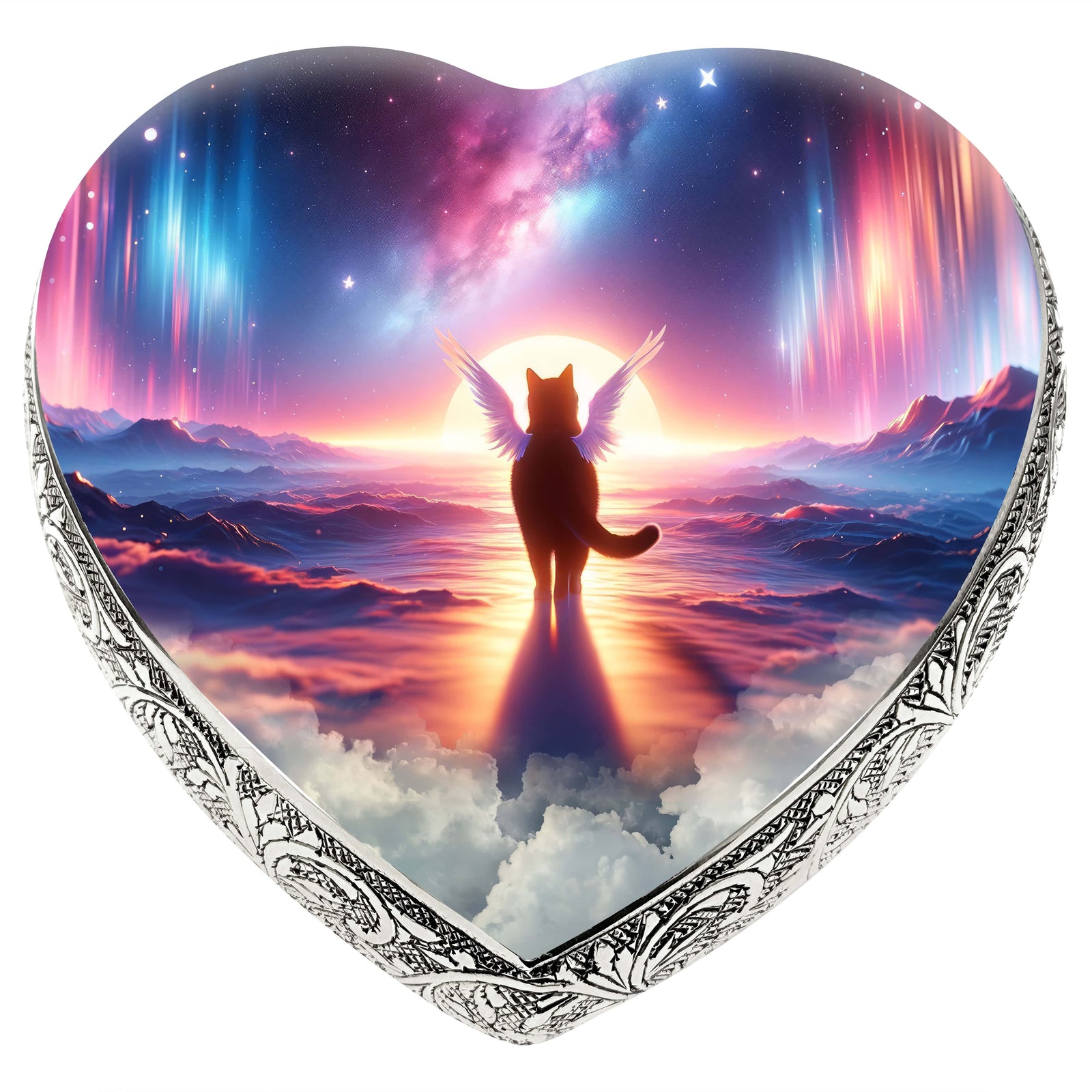 Eternal Elegance Cat Urns XXS Astral Aurora Cat Urn