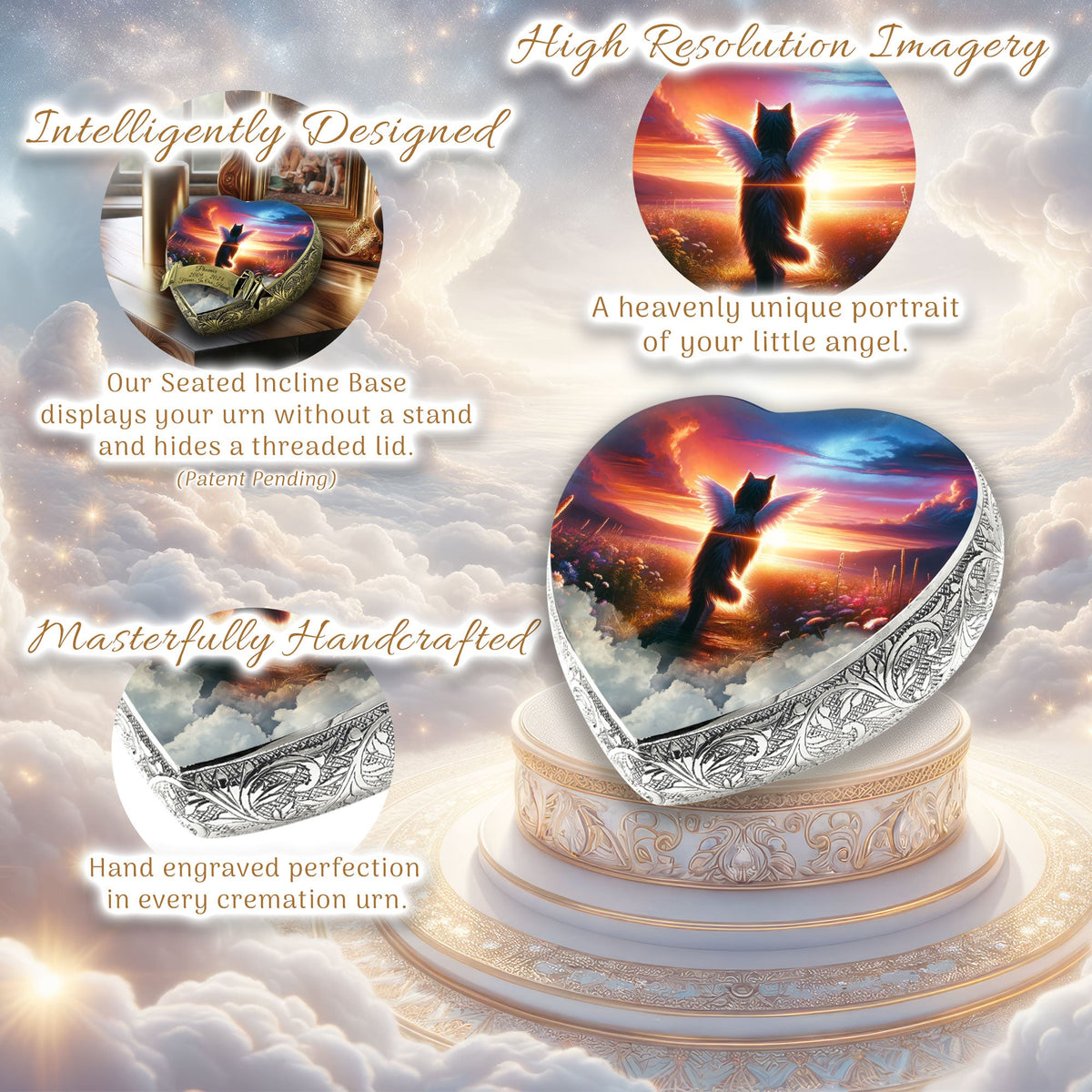 Eternal Elegance Cat Urns XXS Astral Awe Cat Urn