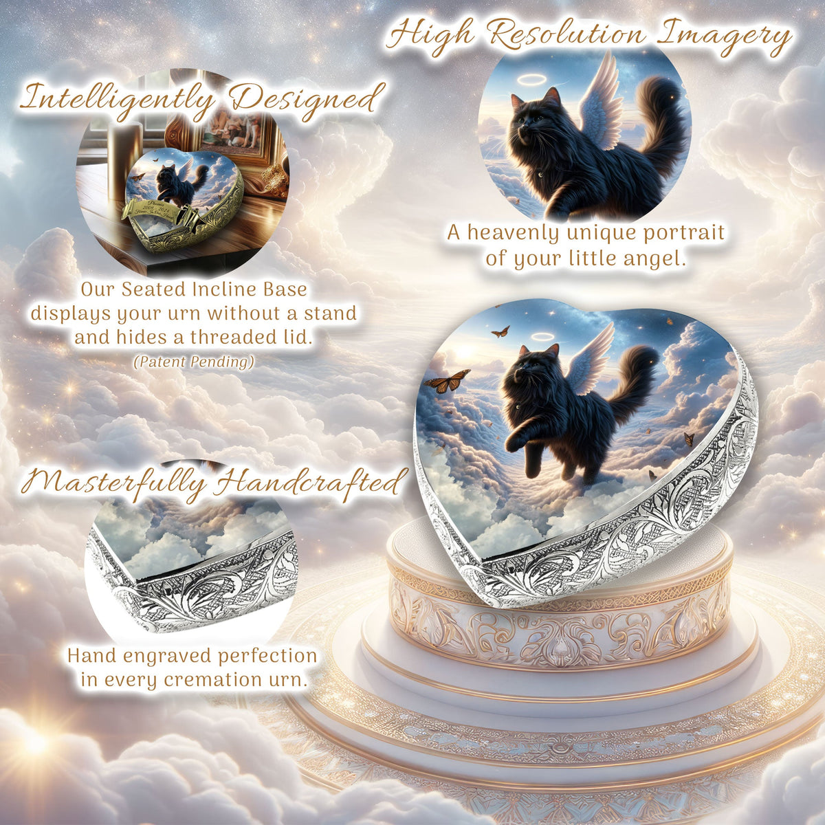 Eternal Elegance Cat Urns XXS Cosmic Charm Cat Urn