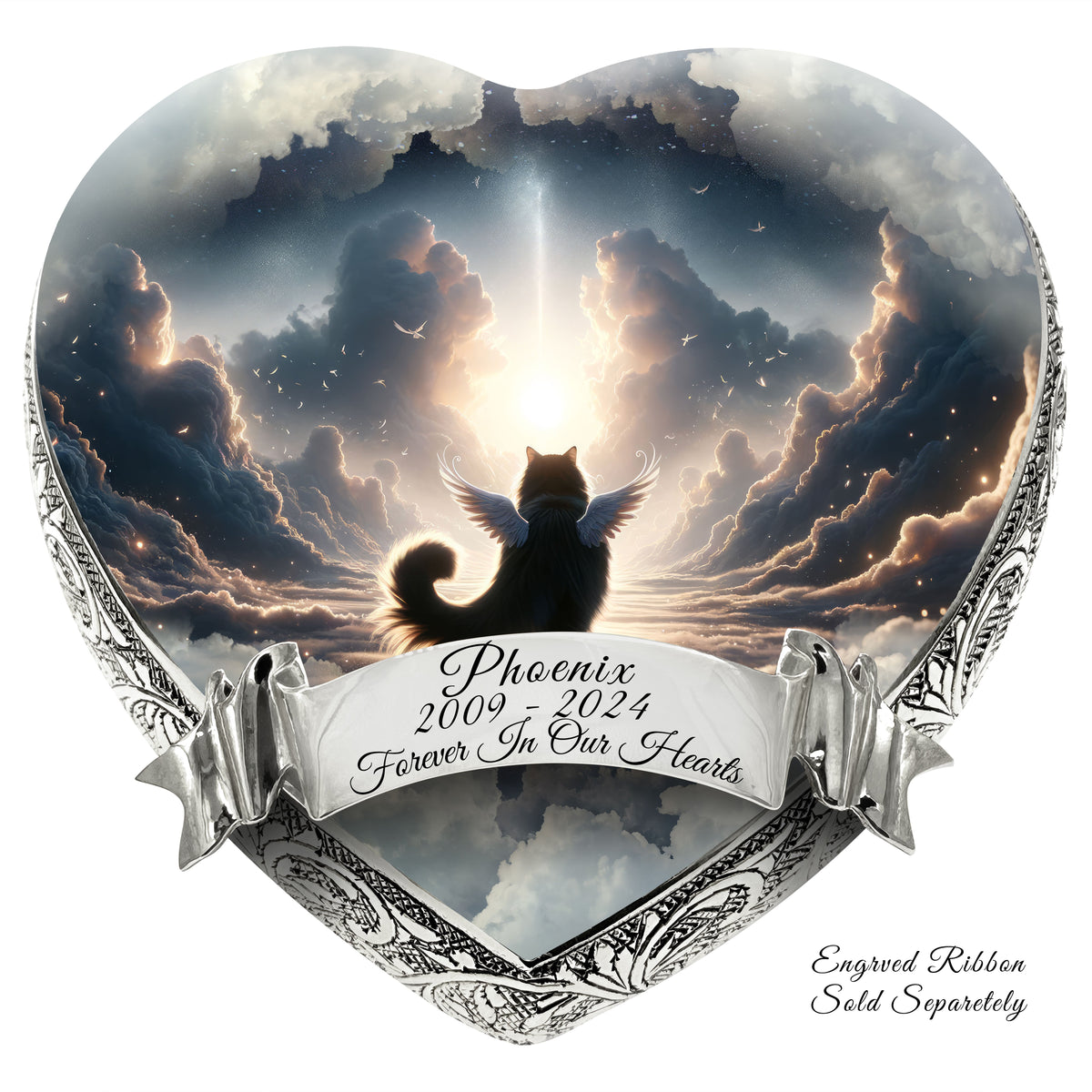 Eternal Elegance Cat Urns XXS Cosmic Chorus Cat Urn