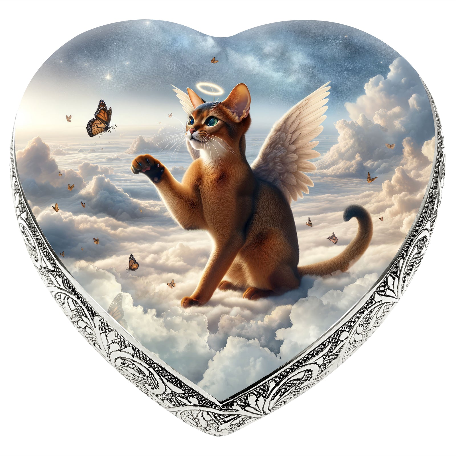 Eternal Elegance Cat Urns XXS Divine Dream Abyssinian Cat Urn