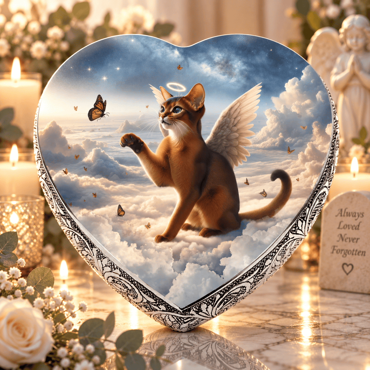 Eternal Elegance Cat Urns XXS Divine Dream Abyssinian Cat Urn