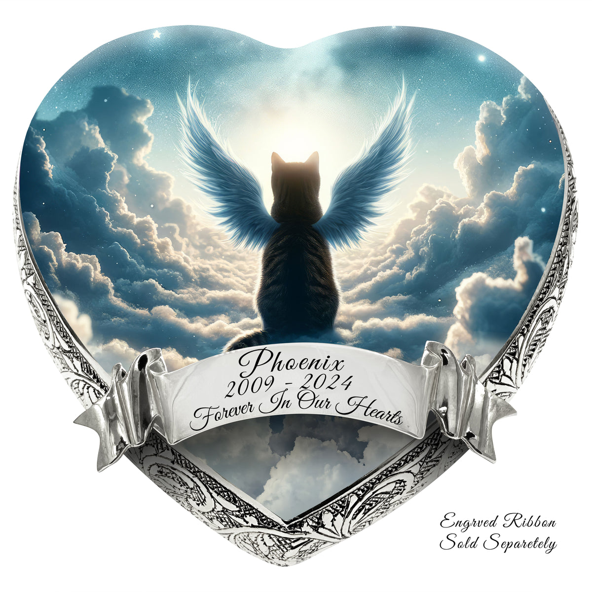 Eternal Elegance Cat Urns XXS Ethereal Eclipse Cat Urn