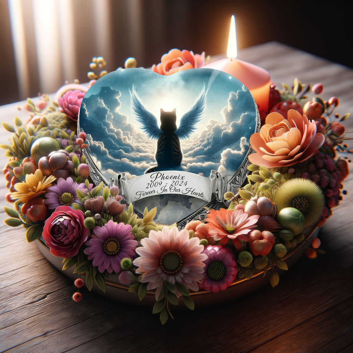 Eternal Elegance Cat Urns XXS Ethereal Eclipse Cat Urn