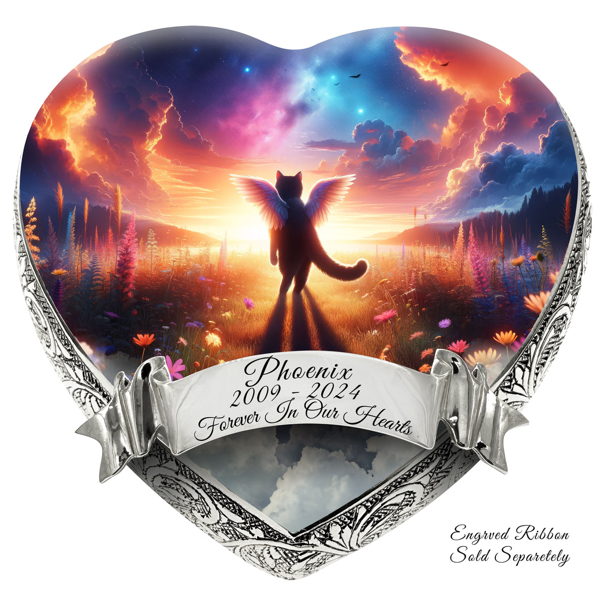 Eternal Elegance Cat Urns XXS Galactic Gleam Cat Urn