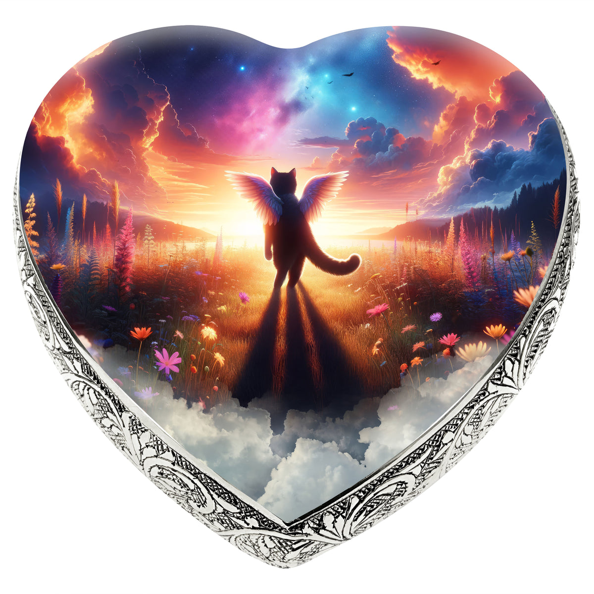 Eternal Elegance Cat Urns XXS Galactic Gleam Cat Urn