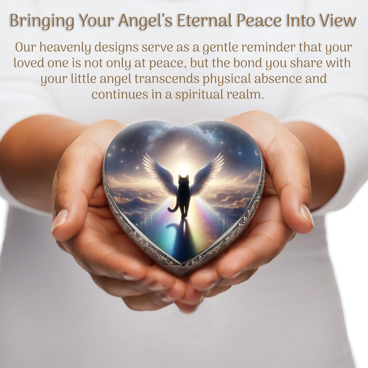 Eternal Elegance Cat Urns XXS Heavenly Harmony Cat Urn