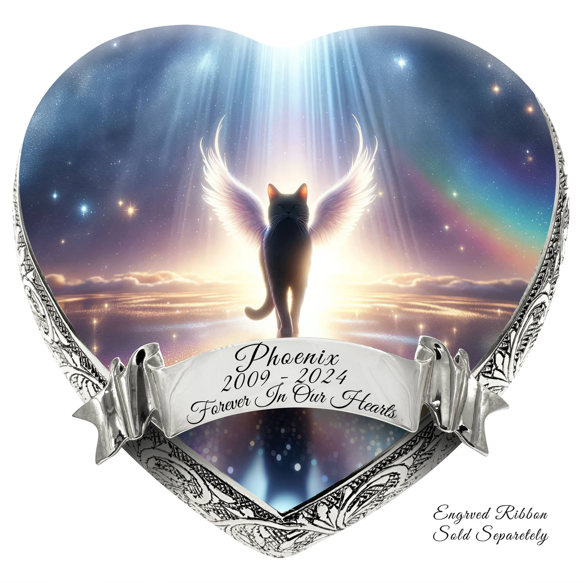 Eternal Elegance Cat Urns XXS Rainbow Bridge Cat Urn